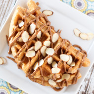 gluten free vegan vanilla almond protein waffles