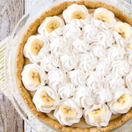 gluten free vegan banana cream pie