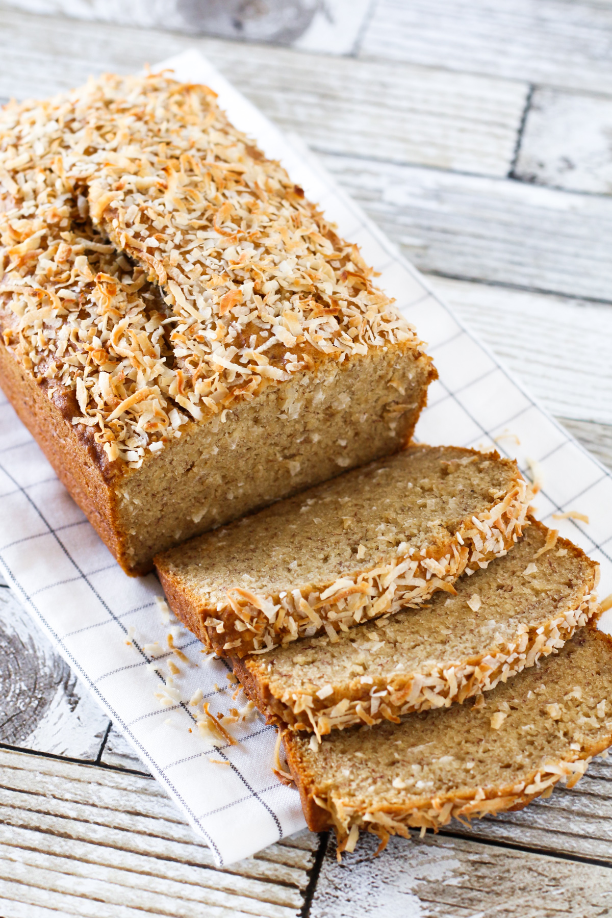 gluten free vegan coconut banana bread - Sarah Bakes Gluten Free