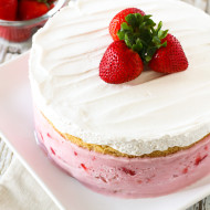 gluten free vegan strawberry ice cream cake