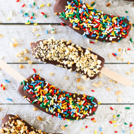 dairy free chocolate-dipped frozen bananas