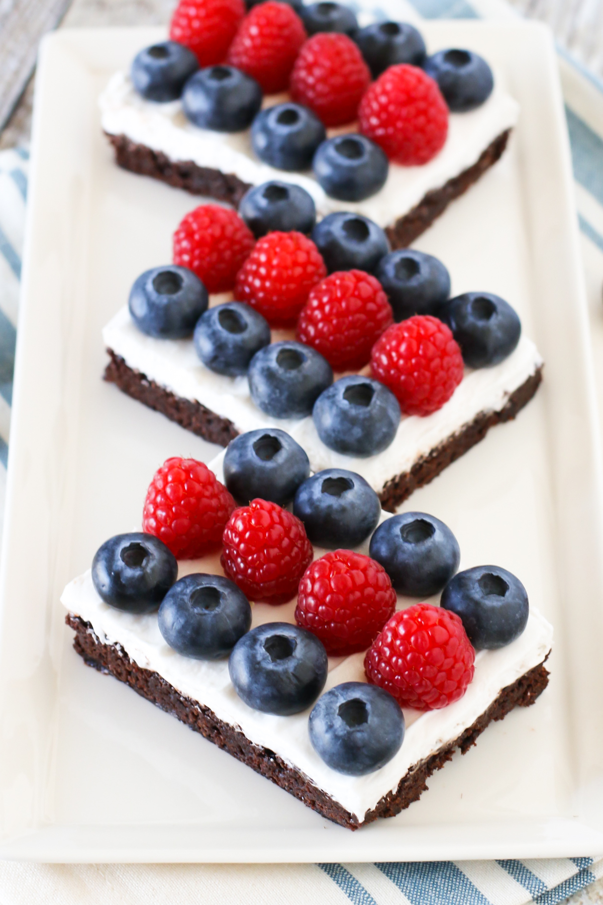 gluten free vegan berries and cream brownies Sarah Bakes Gluten Free