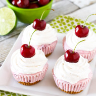 gluten free vegan cherry limeade ice cream cupcakes