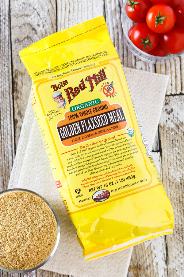 Gluten Free Vegan Pizza Crackers. Featuring Bob's Red Mill golden flaxseed meal, these baked crackers taste just like a slice of pizza!