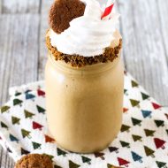 gluten free dairy free gingerbread milkshake