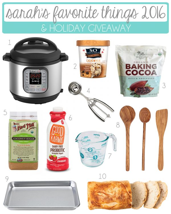 Sarah's Favorite Things 2016. From kitchen gadgets to baking ingredients, these are my must-haves this year!