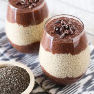 dairy free chocolate peanut butter chia pudding