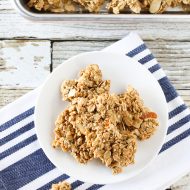 gluten free vegan maple almond granola clusters