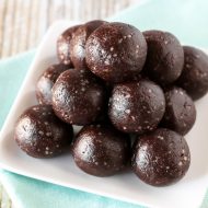 paleo chocolate brownie energy bites