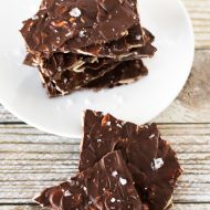 sea salt chocolate almond bark