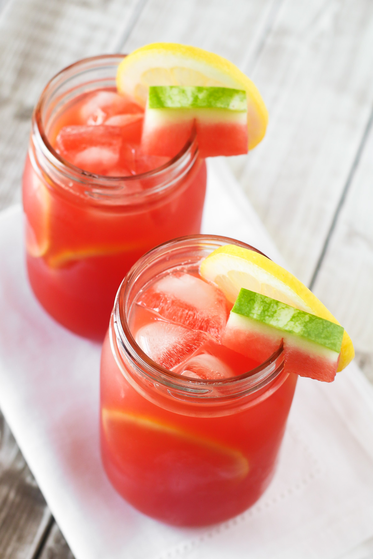 Fresh Watermelon Lemonade. Only 3 ingredients and refined sugar free, this watermelon lemonade is so refreshing! 