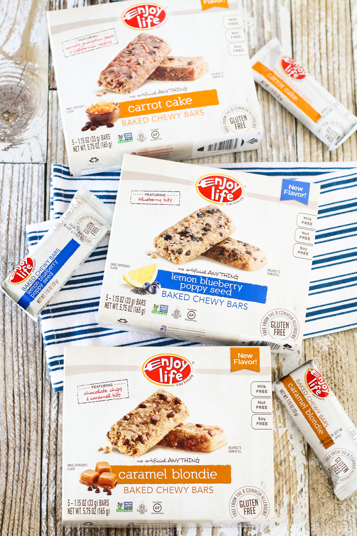 Enjoy Life Baked Chewy Bars. These bars are vegan, gluten free and top 8 free! Perfect healthy snack!