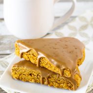 gluten free vegan pumpkin spice latte scones