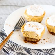 gluten free vegan mini pumpkin cheesecakes