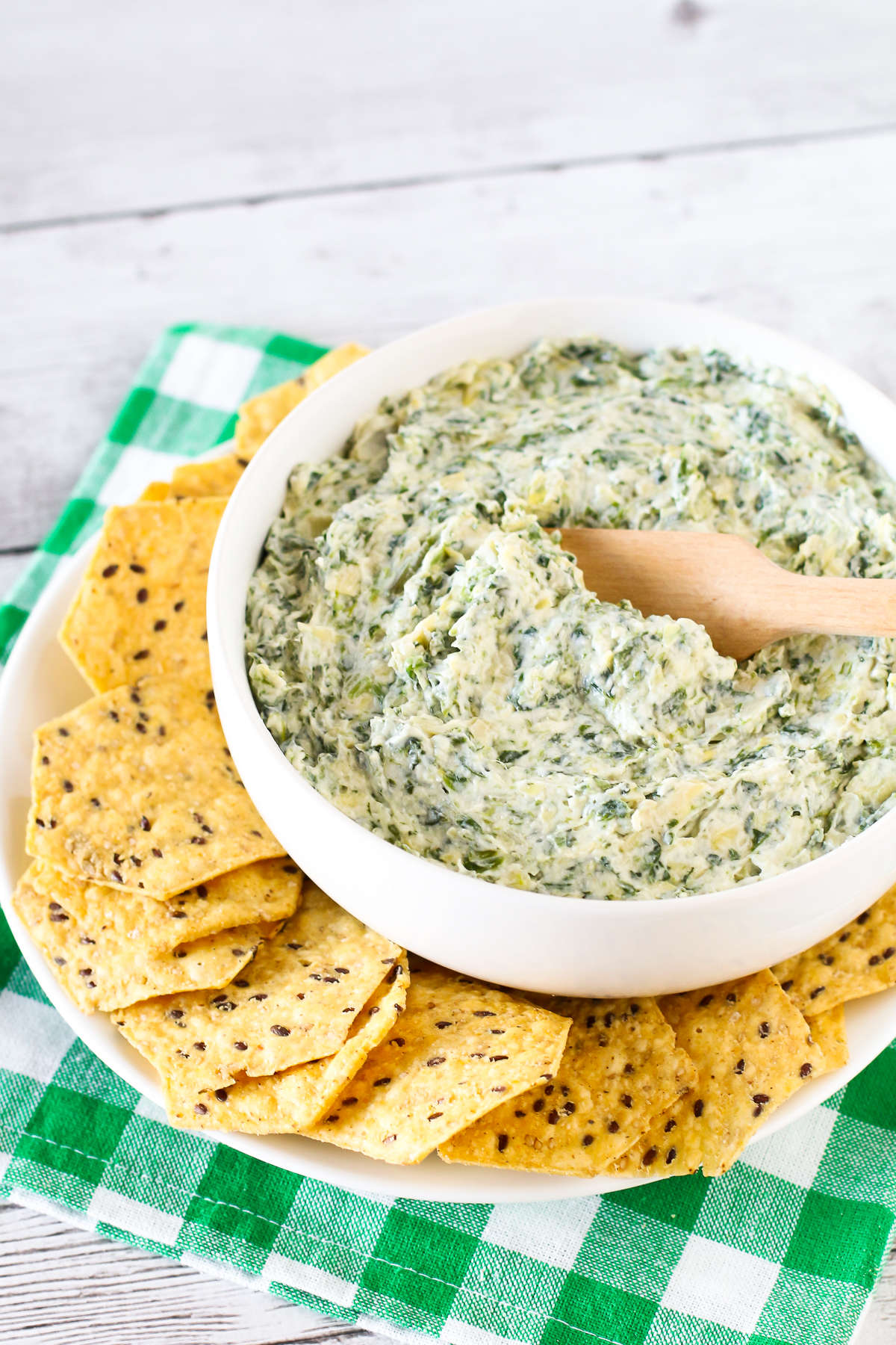 Dairy Free Spinach Artichoke Dip. A classic dip, made dairy free and delicious! Can be served both cold or hot.