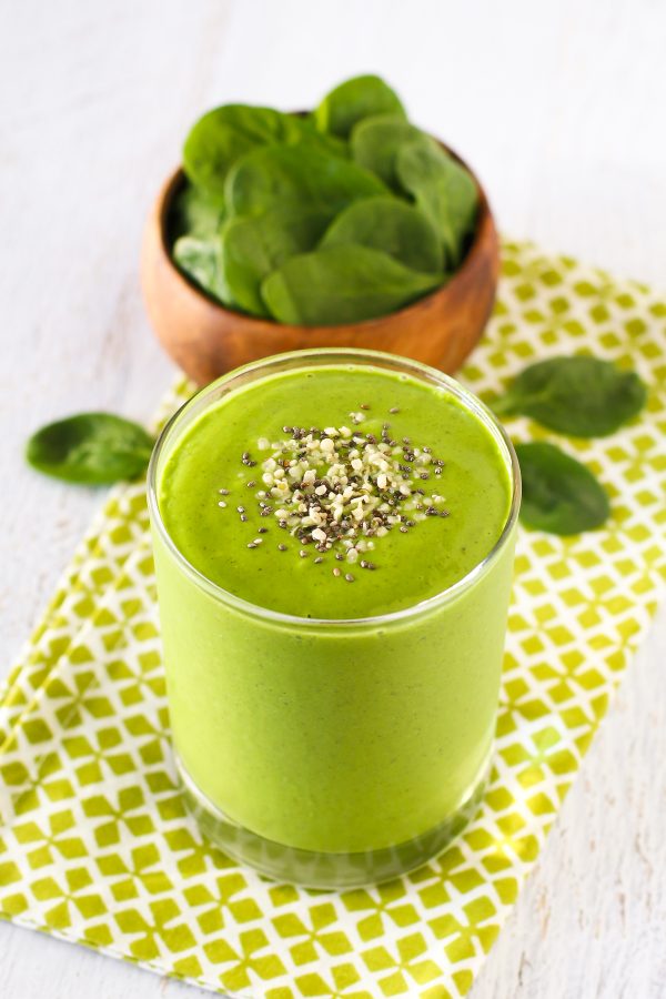 Dairy Free Super Green Smoothie. Get your greens with this bright and vibrant green smoothie!