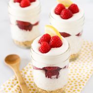 gluten free vegan raspberry lemon cream parfaits