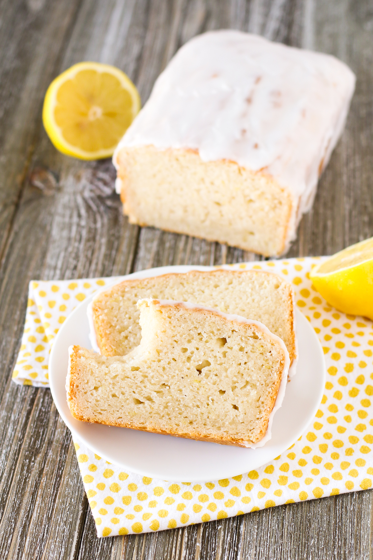 Gluten Free Vegan Glazed Lemon Pound Cake. Moist lemon cake with a simple glaze. You will for sure go back for a second slice!