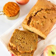 gluten free vegan pumpkin apple bread