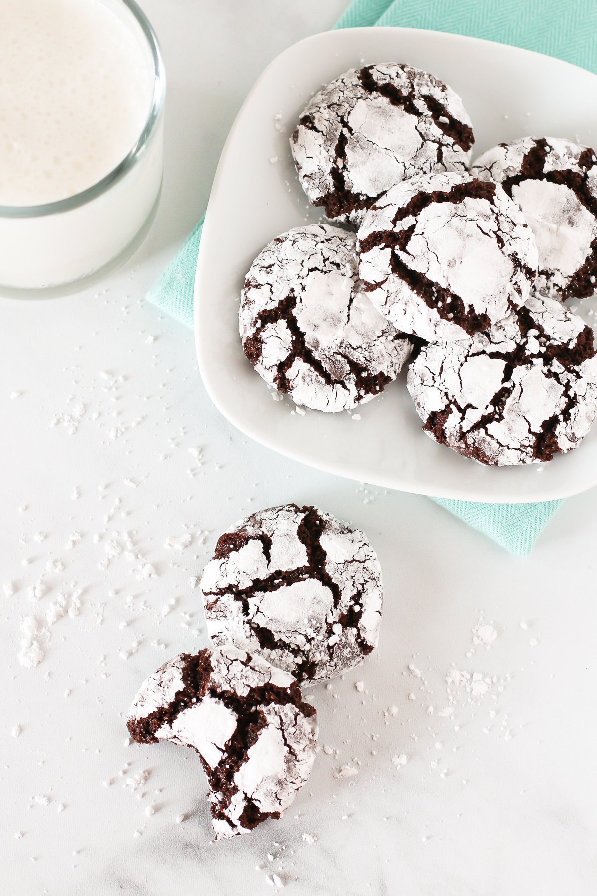 Gluten Free Vegan Chocolate Crinkle Cookies. The classic chewy chocolate cookie, coated in powdered sugar and completely irresistible. 