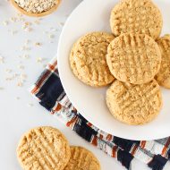 gluten free vegan peanut butter oatmeal cookies