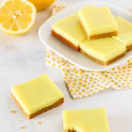 gluten free vegan lemon bars