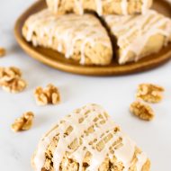 gluten free vegan maple walnut scones