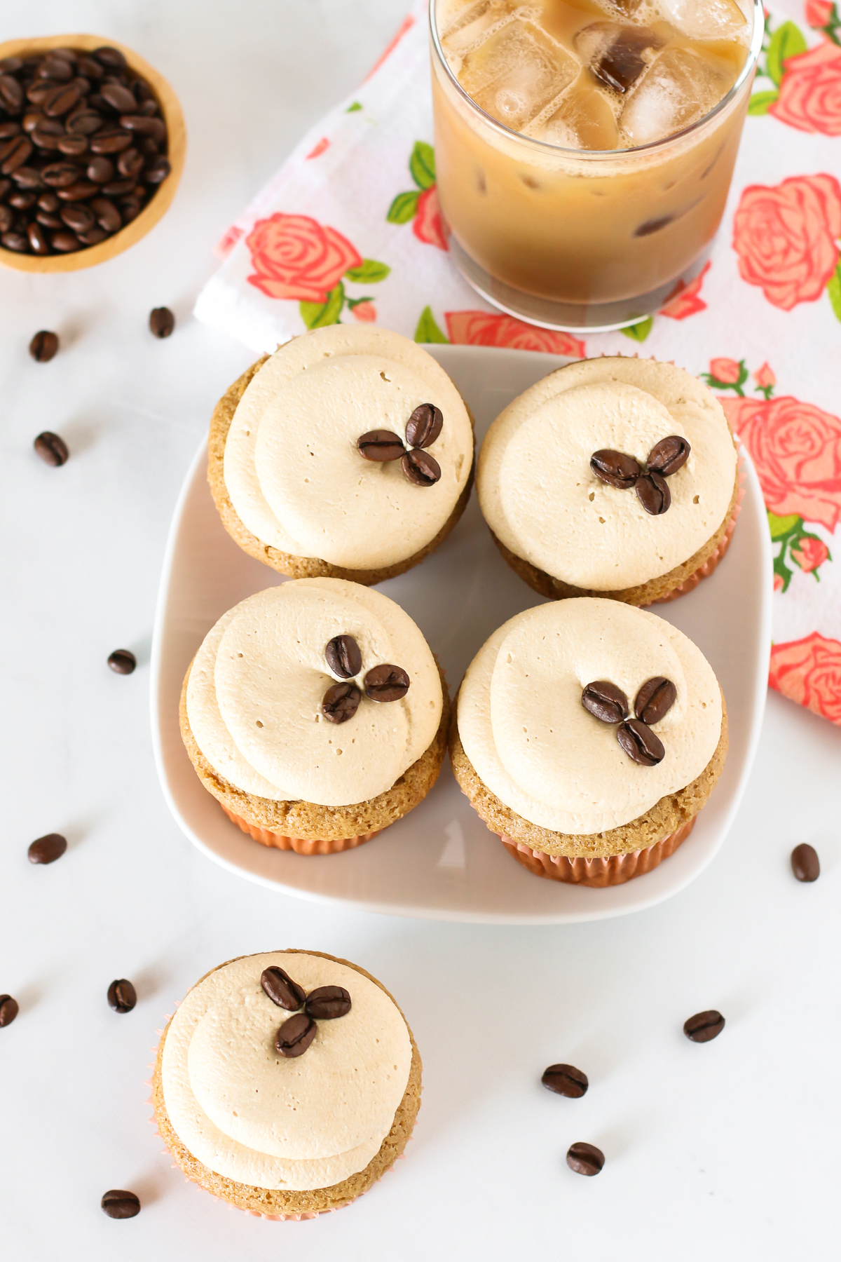 Gluten Free Vegan Vanilla Latte Cupcakes. All you coffee lovers, you are going to adore these fluffy vanilla latte cupcakes!