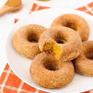 gluten free vegan cinnamon sugar pumpkin donuts