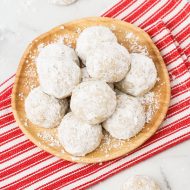 gluten free vegan snowball cookies