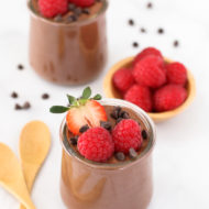 chocolate chia mousse