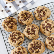 gluten free vegan big fat chocolate chip cookies