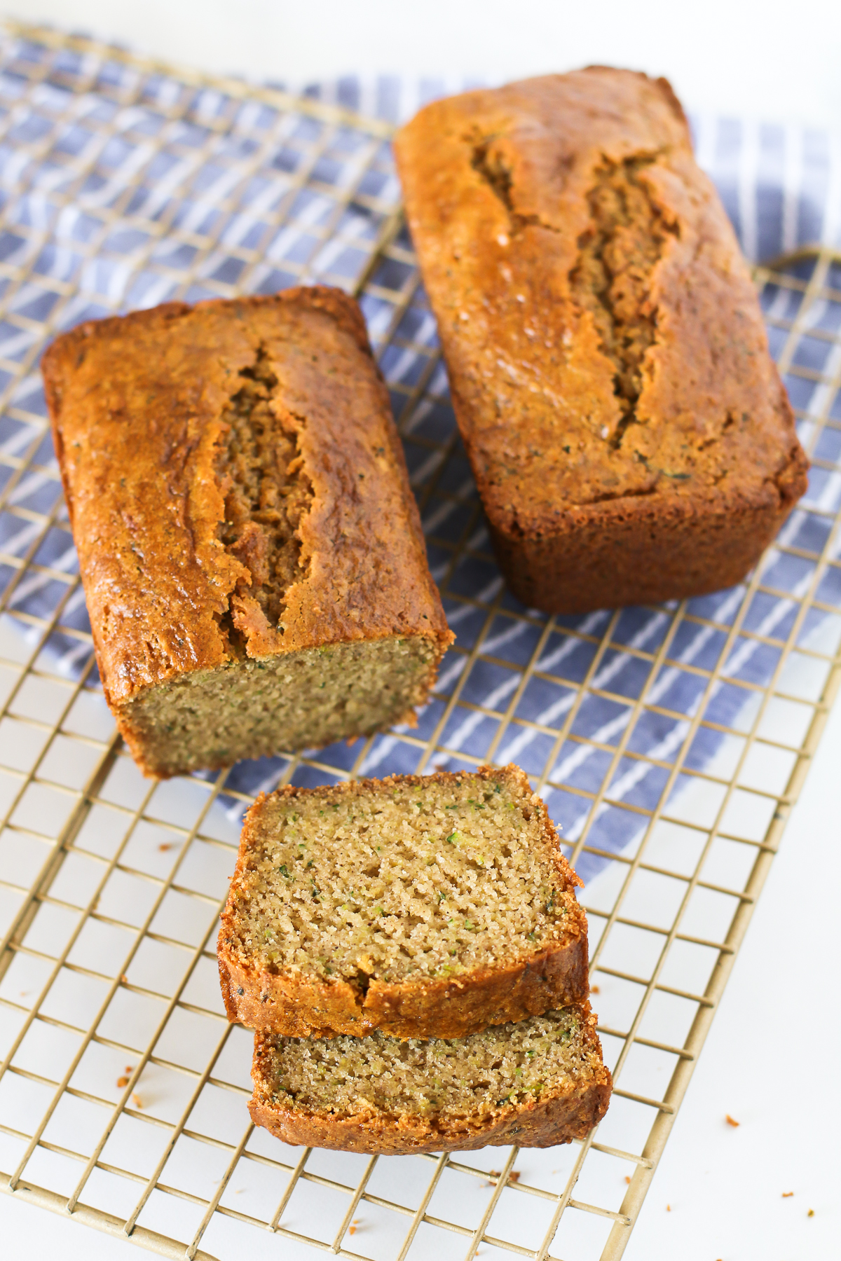 Gluten Free Vegan Zucchini Bread. Moist zucchini bread, baked to perfection. A slice of pure deliciousness!