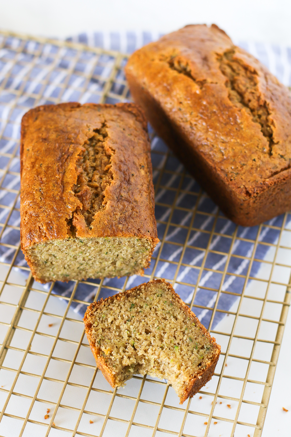 Gluten Free Vegan Zucchini Bread. Moist zucchini bread, with a touch of cinnamon and baked to perfection. 