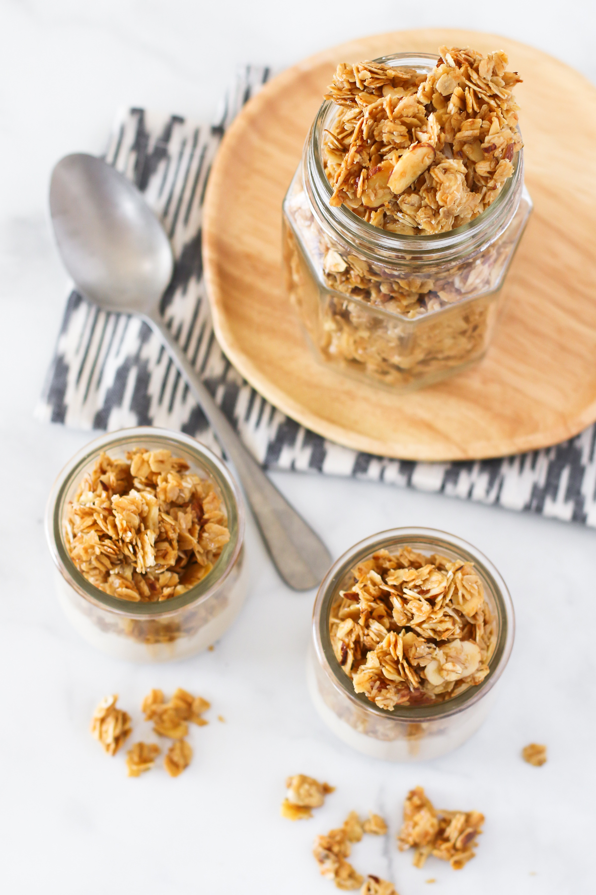 Gluten Free Honey Almond Granola. Nothing beats the crunchy sweetness of homemade gluten free granola.