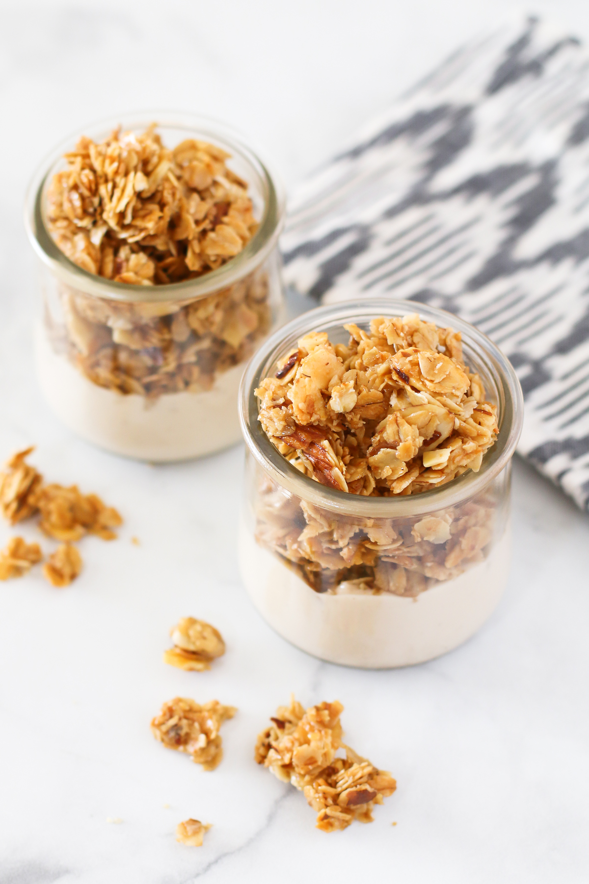 Gluten Free Honey Almond Granola. Crunchy, sweet and the perfect breakfast treat!